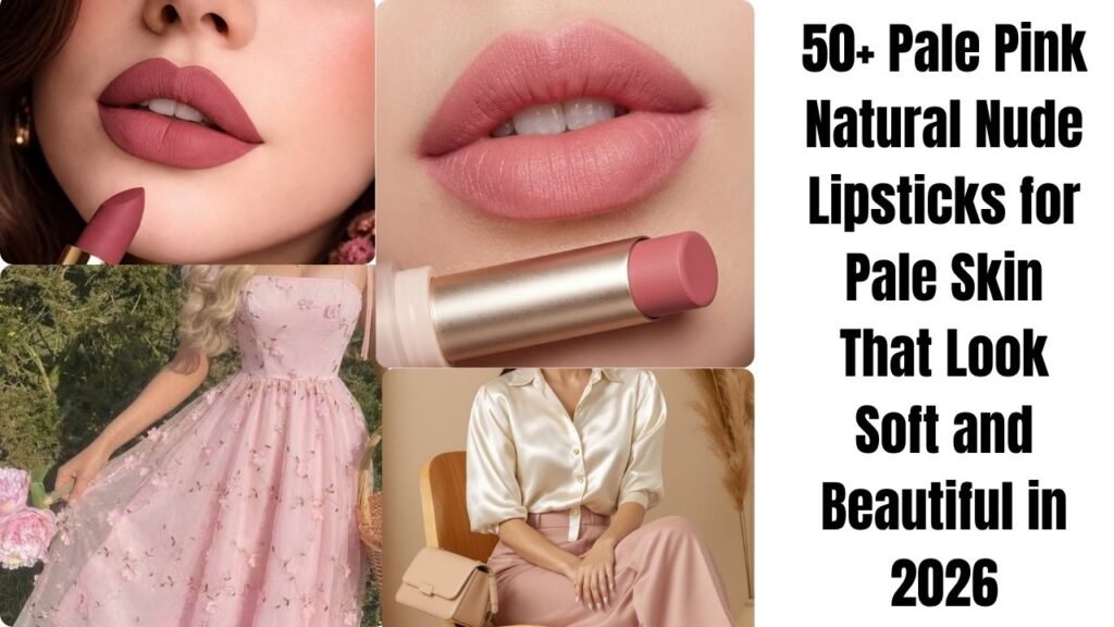 Pale Pink Natural Nude Lipsticks for Pale Skin