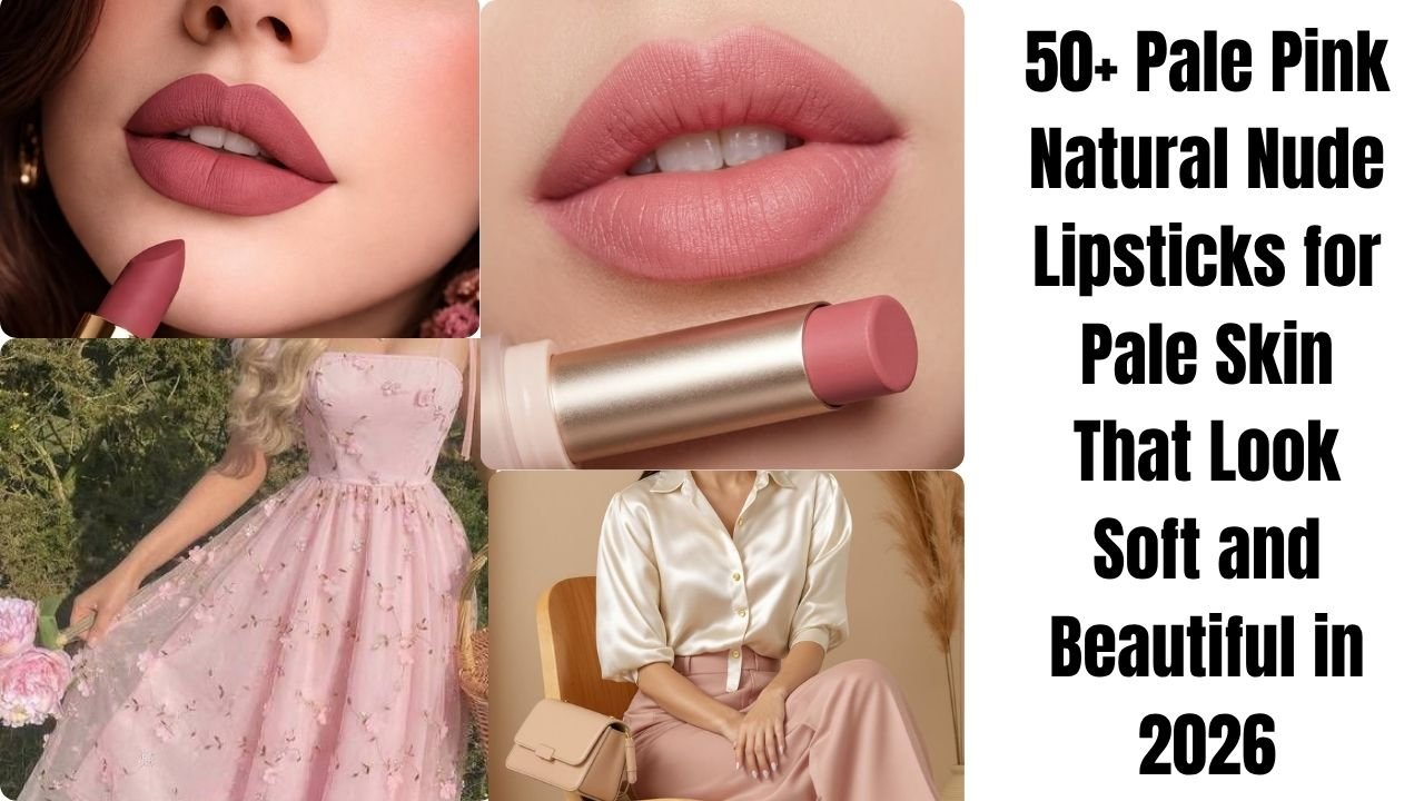 Pale Pink Natural Nude Lipsticks for Pale Skin