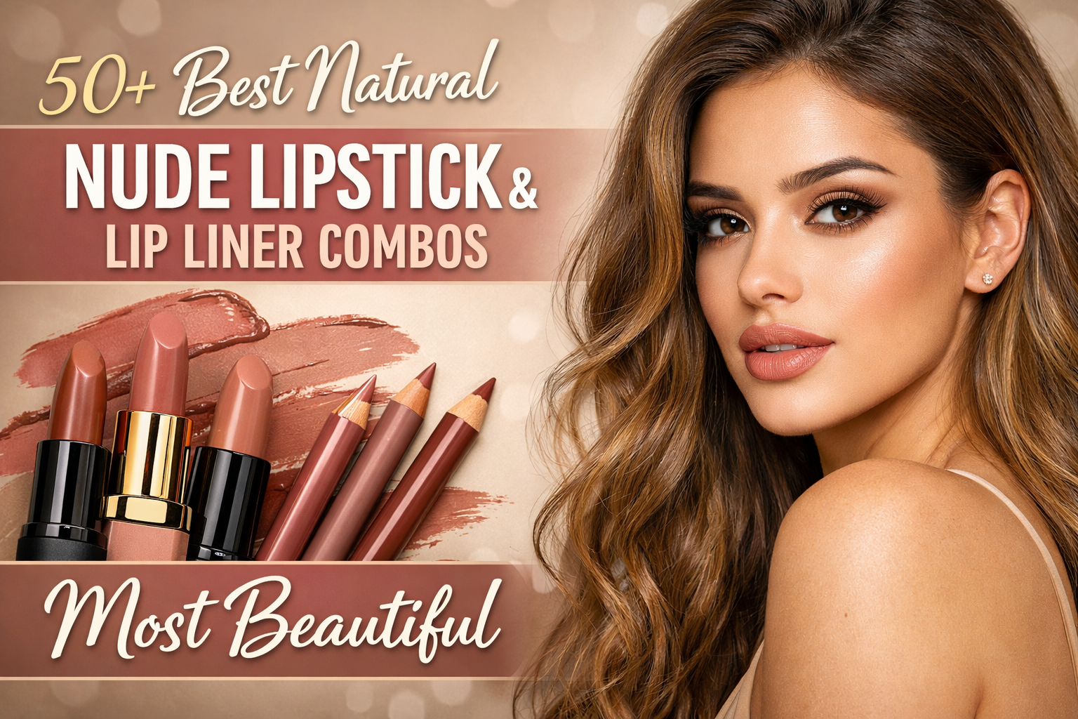 50+ Best Natural Nude Lipstick and Lip Liner Combos